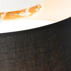 Plafondlamp zwart 40 cm incl. LED - Drum LED