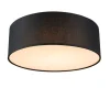 Plafondlamp zwart 30 cm incl. LED - Drum LED