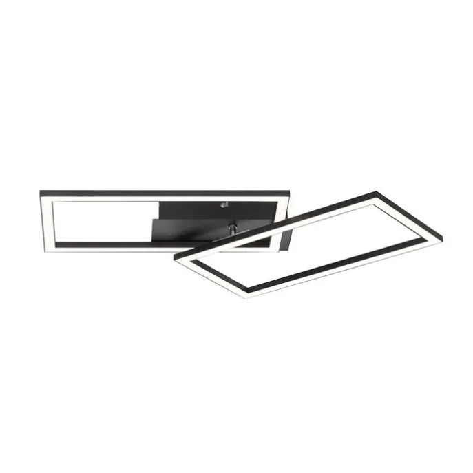 Plafondlamp zwart 54 cm incl. LED 3-staps dimbaar - Georgi