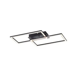 Plafondlamp zwart 54 cm incl. LED 3-staps dimbaar - Georgi