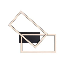 Plafondlamp zwart 54 cm incl. LED 3-staps dimbaar - Georgi