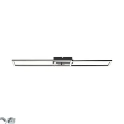 Plafondlamp zwart 101 cm incl. LED 3-staps dimbaar - Georgi