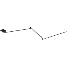 Plafondlamp zwart 300 cm incl. LED 3-staps dimbaar verstelbaar - Annuschka