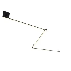 Plafondlamp zwart 300 cm incl. LED 3-staps dimbaar verstelbaar - Annuschka