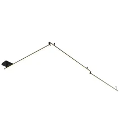 Plafondlamp zwart 300 cm incl. LED 3-staps dimbaar verstelbaar - Annuschka