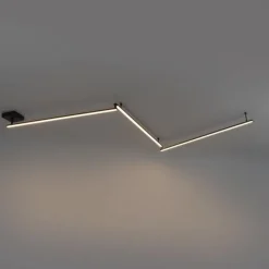 Plafondlamp zwart 300 cm incl. LED 3-staps dimbaar verstelbaar - Annuschka