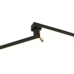 Plafondlamp zwart 150,8 cm incl. LED 3-staps dimbaar verstelbaar - Annuschka