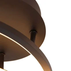 Plafondlamp zwart 78 cm incl. LED 3 staps dimbaar - Rowin