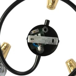 Plafondlamp zwart 44,5 cm met smoke glas 3-lichts - Vidro