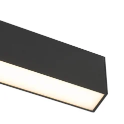 Plafondlamp zwart incl. LED 3-staps dimbaar 2700-4000K - Keane