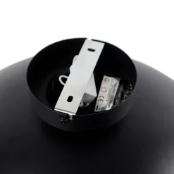 Plafondlamp zwart met goud 42 cm verstelbaar - Magnax