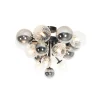 Plafondlamp zwart met smoke en helder glas 10-lichts - Bonnie