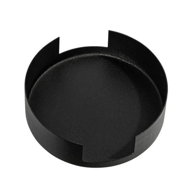 Plafondplaat railsysteem zwart rond 1-fase - Iconic