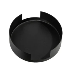 Plafondplaat railsysteem zwart rond 1-fase - Iconic