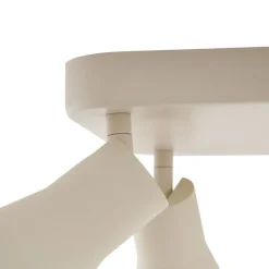 Plafondspot beige GU10 50mm vierkant 4-lichts - Stanley