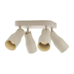 Plafondspot beige GU10 50mm vierkant 4-lichts - Stanley