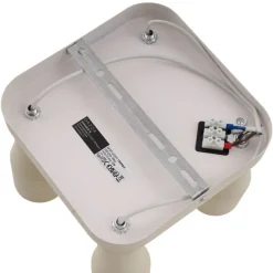 Plafondspot beige GU10 50mm vierkant 4-lichts - Stanley