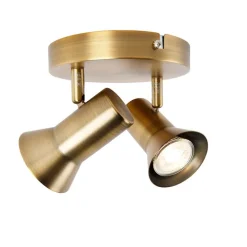 Plafondspot brons draai- en kantelbaar rond - Karin 2