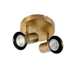 Plafondspot brons draai- en kantelbaar rond - Karin 2