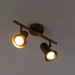 Plafondspot brons draai- en kantelbaar - Karin 2