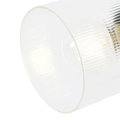 Plafondspot goud met glas 4-lichts verstelbaar - Laura