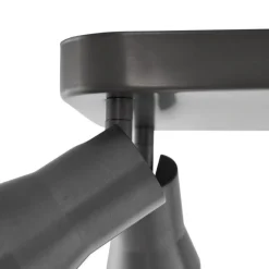 Plafondspot gunmetal GU10 50mm vierkant 4-lichts - Stanley