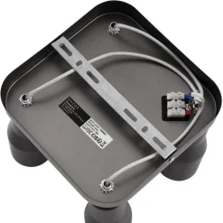 Plafondspot gunmetal GU10 50mm vierkant 4-lichts - Stanley