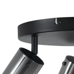 Plafondspot gunmetal rond 3-lichts draai- en verstelbaar - Drain