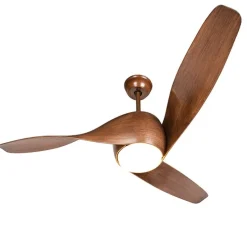 Plafondventilator hout incl. LED met afstandsbediening - Sirocco 50