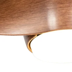 Plafondventilator hout incl. LED met afstandsbediening - Sirocco 50