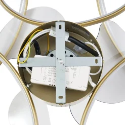 Plafondventilator messing 55cm incl. LED dimbaar met afstandsbediening - Mandy