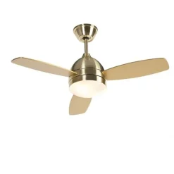 Plafondventilator messing 96cm met afstandsbediening - Rotar