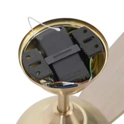 Plafondventilator messing 96cm met afstandsbediening - Rotar