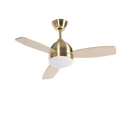 Plafondventilator messing 96cm met afstandsbediening - Rotar