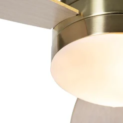 Plafondventilator messing 96cm met afstandsbediening - Rotar