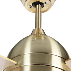 Plafondventilator messing 96cm met afstandsbediening - Rotar