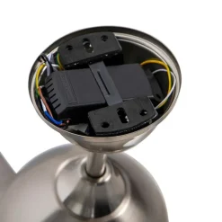 Plafondventilator staal 96cm met afstandsbediening - Rotar