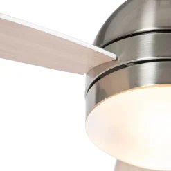 Plafondventilator staal 96cm met afstandsbediening - Rotar