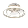 Plafondventilator staal 46.5cm incl. LED met afstandsbediening - Kees