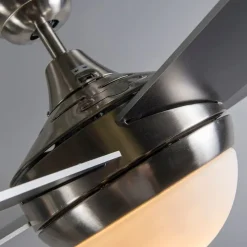 Plafondventilator staal 132cm met afstandsbediening - Cool