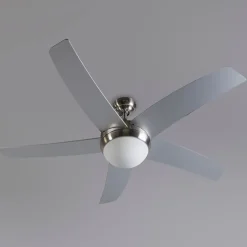 Plafondventilator staal 132cm met afstandsbediening - Cool