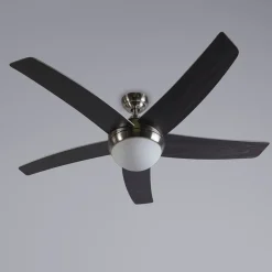 Plafondventilator staal 132cm met afstandsbediening - Cool