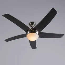 Plafondventilator staal 132cm met afstandsbediening - Cool