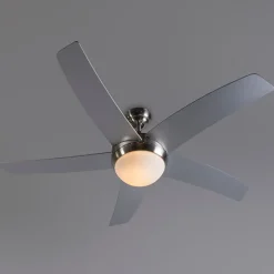 Plafondventilator staal 132cm met afstandsbediening - Cool