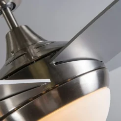 Plafondventilator staal 132cm met afstandsbediening - Cool