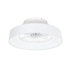 Plafondventilator wit 47cm incl. LED dimbaar met afstandsbediening - Emily