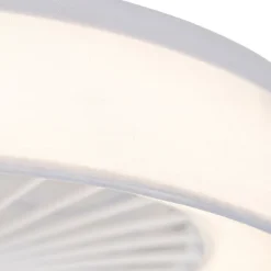 Plafondventilator wit 47cm incl. LED dimbaar met afstandsbediening - Emily