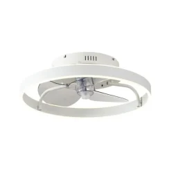 Plafondventilator wit 50cm incl. LED dimbaar met afstandsbediening - Maddy