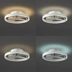 Plafondventilator wit 50cm incl. LED dimbaar met afstandsbediening - Maddy