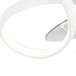 Plafondventilator wit 55cm incl. LED dimbaar met afstandsbediening - Mandy